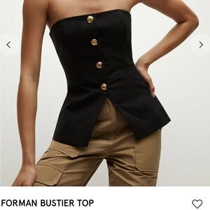 Forman Bustier top Veronica beard black( currently sold out everywhere )